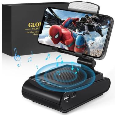 Imagem de Suporte para celular com alto-falante Bluetooth sem fio GLOPUS