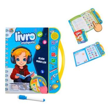 Imagem de Livro Inteligente para Criança Educativo Inglês e Português Brinquedo 