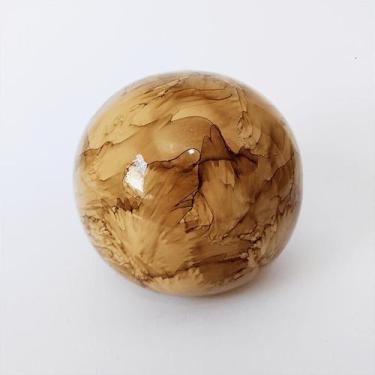 Imagem de Bola Cerâmica Decorativa Enfeite Fruteira Centro de Mesa Pintura Marmo