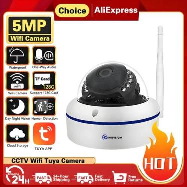 Imagem de Câmera IP WiFi De Detecção Humana Com Visão Diurna E Noturna De 5MP, À