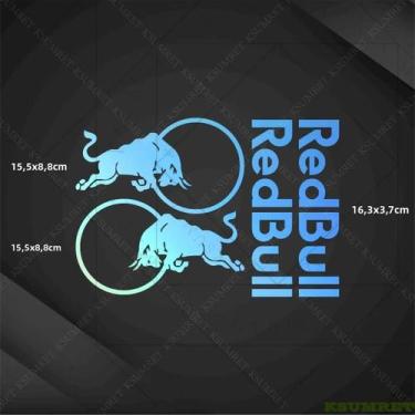Imagem de Vinil para adesivos de motocicleta Red Bull decalque tanque capacete l
