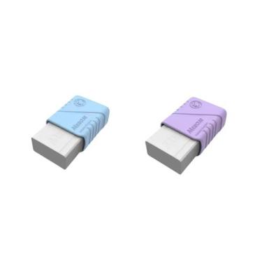 Imagem de Borracha branca tr tons pastel - mercur, AZUL + LILÁS