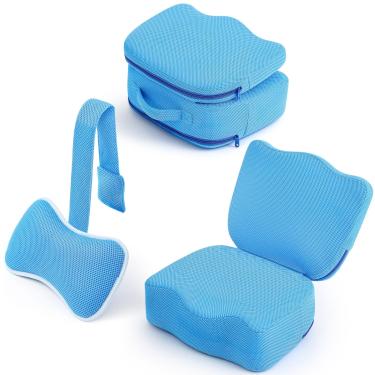 Imagem de Yerliker 1 assento elevatório dobrável para banheira de hidromassagem com almofada de banho, almofada inflável de spa de altura ajustável com ventosas, mármores pesados, assento de banheira extra