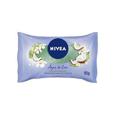 Imagem de NIVEA Sabonete em Barra Água de Coco & Óleos essenciais - Limpa e cuida da pele, com óleos essenciais e glicerina, espuma cremosa, hidratação e maciez, fragrância intensa, pele perfumada - 85g