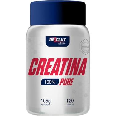 Imagem de Absolut Nutrition, Creatina em cápsula micro e monohidratada, 100% pura, sem sabor, importada, 120 cápsulas