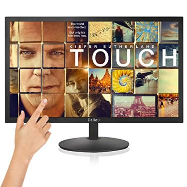 Imagem de Monitor de tela sensível ao toque de 22 polegadas, monitor LCD, monitor de câmera de segurança, tela CCTV, interface multifuncional HDMI, AV, BNC, VGA, USB, monitor de computador de entrada de PC 1920