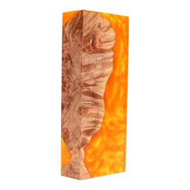 Imagem de Bloco De Madeira Estabilizada Híbrido Maple Burl Natural (COD 683)