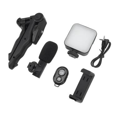 Imagem de Kit Vlog para Smartphone Com Luz de Preenchimento LED, tripé, Microfone - Kit Inicial Versátil dopara Computador Com Câmera de Telefone, Transmissão Ao Vivo, Redução de Ruído