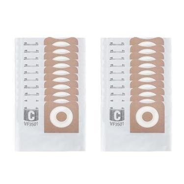 Imagem de Pacote com 20 sacos de pó de substituição VF3501 para aspiradores de pó Ridgid & Workshop 3-4,5 galões, compatível com Ridgid Shop Vac & Workshop 3-4,5 galões