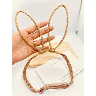 Imagem de Tiara Coelho Rústica - Mimos & Delicados, P - 0 a 4 meses (35 a 41 cm)