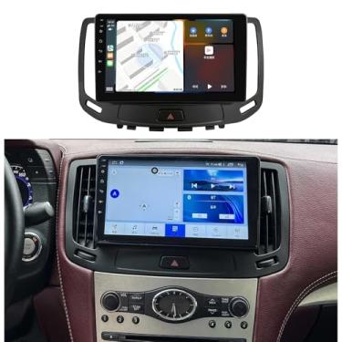 Imagem de Atualização de rádio estéreo Android 11 para Infiniti G37 G35 G25 tela sensível ao toque serve para Sedan Coupe 2006-2014 CarPlay integrado 4G SWC/Wi-Fi/FM/DSP, suporta função original do carro (tela