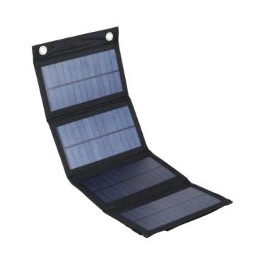 Imagem de Carregador Solar De Silício Cristalino À Prova d'Água De 100W, Dobráve