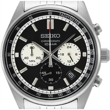 Imagem de Relógio Masculino Seiko Cronógrafo 60 Min - Aço Inox, Preto