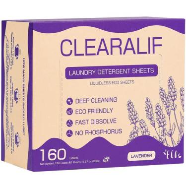 Imagem de Lençóis de detergente para a roupa CLEARALIF 80 Sheets Lavender