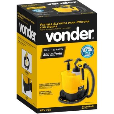 Imagem de Pistola Elétrica para Pintura com Rodas PEV 750 390W 220V Vonder Pulve