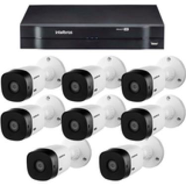 Imagem de Kit Intelbras 8 Câmeras HD 720p VHL 1120 B + DVR 1108 Intelbras + Acessórios