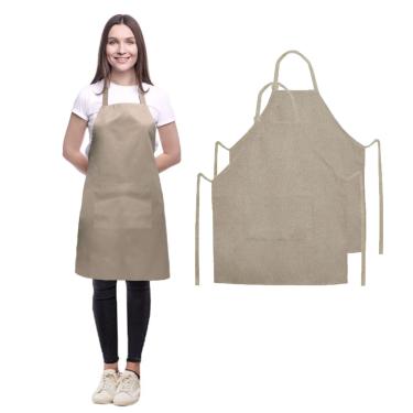 Imagem de Avental Caqui Profissional Bege Chef Barista Bartender 10un
