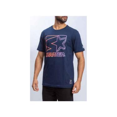 Imagem de Camiseta Básica Masculina Estampada Navy Hipnose T967A - Starter