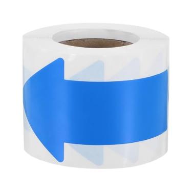 Imagem de PATIKIL Etiquetas de fita adesiva Arrow 10 cm x 5 cm, 200 peças de adesivos autoadesivos azuis para marcação de piso de seta adesivos direcionais para sala de aula, academia, direção de fluxo de gás