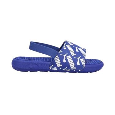 Imagem de PUMA Kids Cool Cat Backstrap Slide Sandal, Repeat/Surf The Web/White, 8 Toddler US