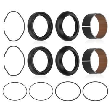 Imagem de JAVIK Kit de vedação contra poeira de bucha de óleo de garfo dianteiro para Suzuki GSX-R1000 2009-2024 O.E.M# 51173-27G00 51152-47H10