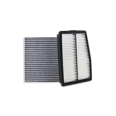 Imagem de Filtro de ar do motor 28113-L5100 e filtro de ar de cabine 97133-L0000 adequado para Hyundai Santa Fe 22-25 Tucson 20-25 Sonata 21-25 Kia Sorento 23-25 Sportage Hybrid substitui CA12817 CF1225 820