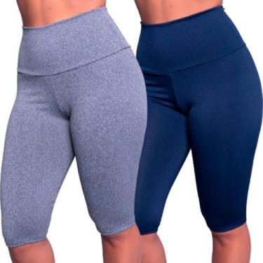 Imagem de KIT 2 Bermudão Suplex Liso WLS Modas Roupa para Academia Treino Moda F