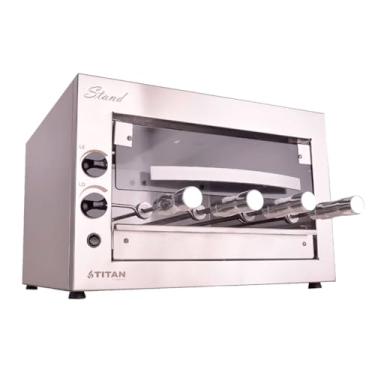 Imagem de Churrasqueira a Gás de Bancada para 4 Espetos GLP 220V Stand - Titan Eletro