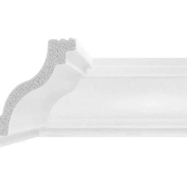 Imagem de Rodateto em Poliestireno 4,3cm Floort Acessórios Branco