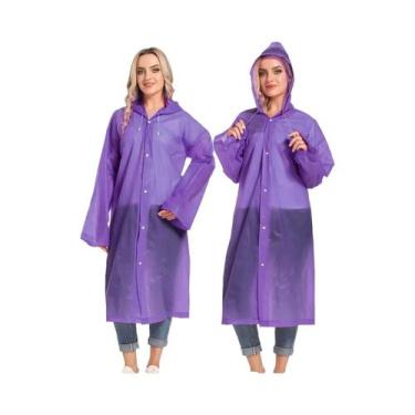 Imagem de Poncho de Chuva Adulto Impermeável para Caminhadas - Portátil e de Eme