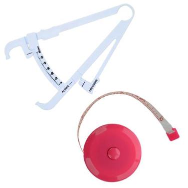Imagem de Kit Avaliacao Fisica Medir Gordura Corporal Adipometro Fita Metrica Im
