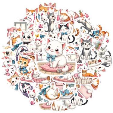 Imagem de 35 peças adesivos de animais fofos brincalhões aconchegantes brinquedos aconchegantes para laptop motocicleta bagagem telefone laptop bagagem scrapbook diário adesivo