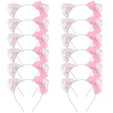 Imagem de COCIDE 12Pcs Kitty Cat Ears Headbands for Women Plastic Taylor Party Decorations Headbands for Girls Gabby Party Favors Birthday Supplies for Women Halloween Hair Accessories Hair Hoops Costume
