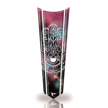 Imagem de Adesivo Faixa Gravata Tanque Moto Resinado Cacto Branco