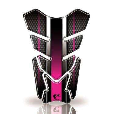 Imagem de Protetor De Tanque Adesivo Carbono, Moto Honda, Yamaha E Suzuki Varias Cores Rosa