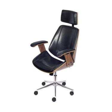 Imagem de Cadeira Presidente Bergen Baixa - Preta