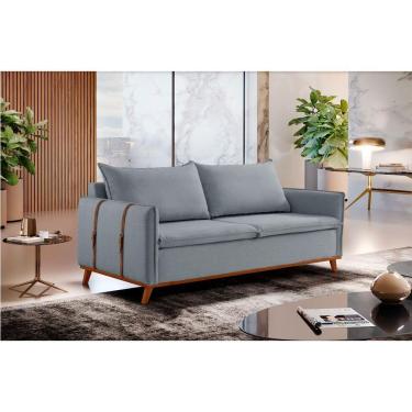 Imagem de Sofá Fixo Living Argos 2,00m 03 Lugares Txr Prata