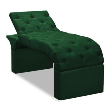 Imagem de Maca Estofada Estética Cílios Regulável Spa Suede Ana verde