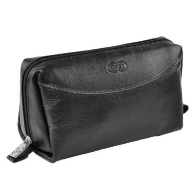Imagem de Necessaire QUARTZO em Couro Galvani, Preto