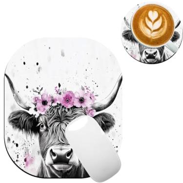 Imagem de TOEMZTFT Mouse pad pequeno, mini mouse pad 15 x 18 cm, para teclado de laptop, mouse sem fio, casa, escritório, viagem, com base de borracha antiderrapante, tapete de mouse à prova d'água, coroa de