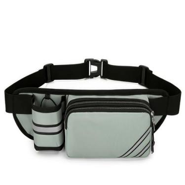 Imagem de CXLZENGH Pochete expansível de corrida de 10 L, para homens e mulheres, à prova d'água, para caminhadas, com suporte de garrafa removível, cinto ajustável para ciclismo, cães, caminhadas, viagens