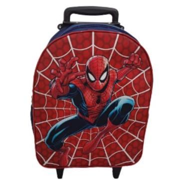 Imagem de Mochila Escolar Homem Aranha Spider Man Carrinho Marinho - DB