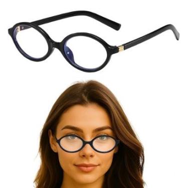 Imagem de Armação De Oculos Redondo Estilo Retro Feminino Estiloso Fashion-Feminino