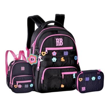 Imagem de Kit Mochila Costas Com Diversos Bolsos Rebecca Bonbon Original 2026 - 