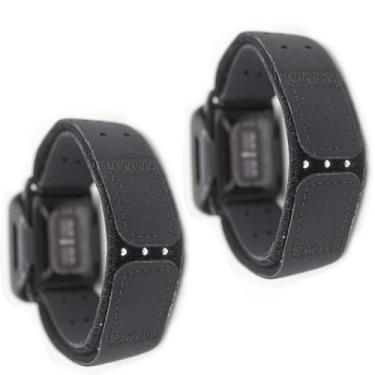 Imagem de [Pacote com 2] Pulseira de braço compatível com Whoop 5.0, pulseira ajustável de lycra macia e respirável com capa para Whoop 5.0 One Peak MG/Life (ECG sem suporte) (preto e preto)