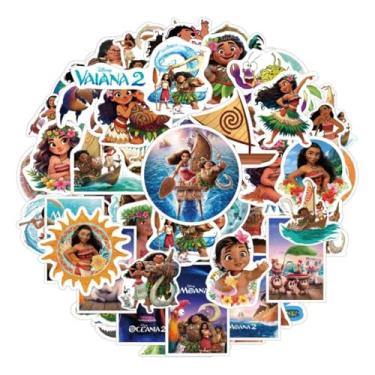 Imagem de 100 Pcs Moana Stickers Cartoon PVC Sticker, Gifts for Laptop Water Bottle Skateboard Party Supplies Decorations Teens Kids