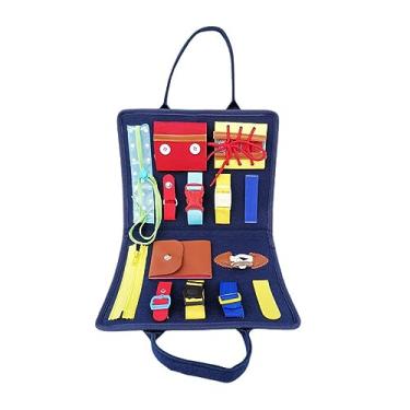 Imagem de Generic Placa de Atividade Sensorial para Crianças Portátil, Placa de Atividades para Meninos e Meninas, Brinquedo de Aprendizagem Educacional para Habilidades Motoras Finas, Cultivar Habilidade (#11)