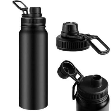 Imagem de Garrafa Térmica Portátil 800ml Aço Inoxidável Alça Filtro Tampa Protet