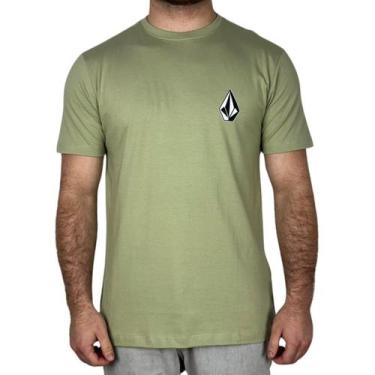 Imagem de Camiseta Volcom Silk MC Iconic Verde, GG, Verde claro
