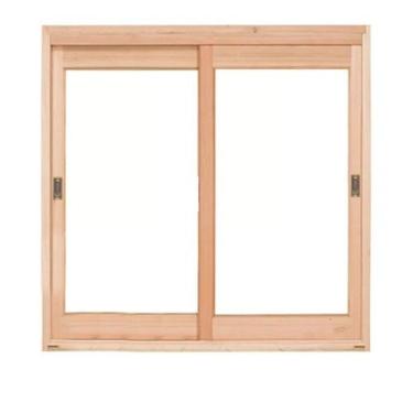 Imagem de Janela de Madeira Correr Eucalipto Rgs - 100x100